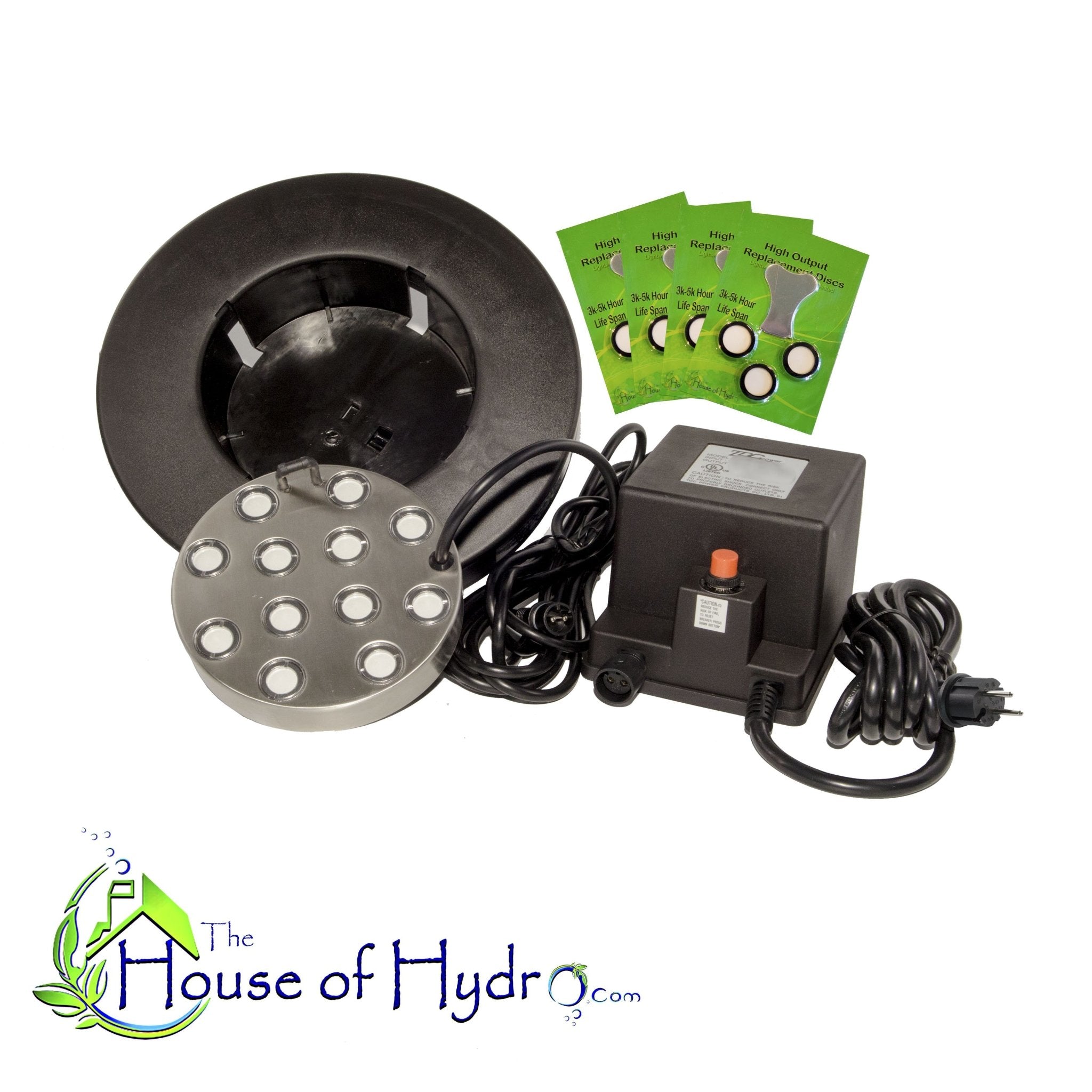 12 Disc Ultrasonic Mist Maker Kit with float/ spare discs. – The House ...