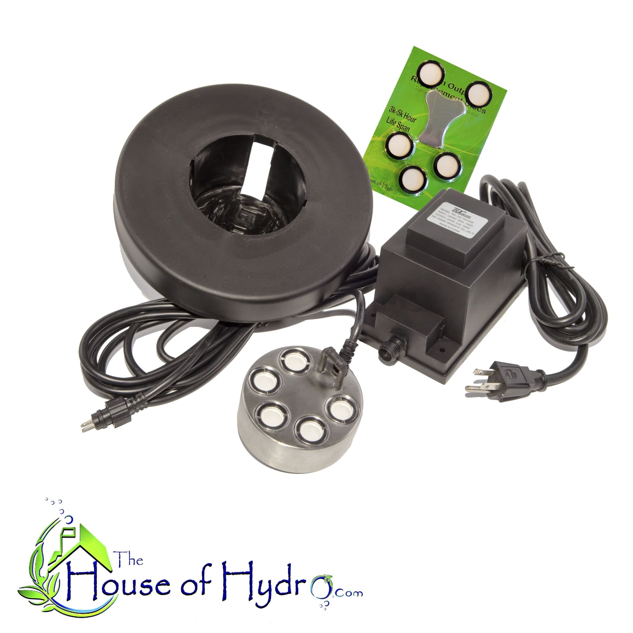 1 Disc Ultrasonic Mist Maker Water Fogger Kit – The House of Hydro